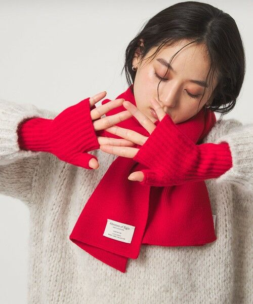 green label relaxing / グリーンレーベル リラクシング マフラー・ショール・スヌード・ストール | 【別注】＜Johnstons of Elgin＞ニット マフラー | 詳細12
