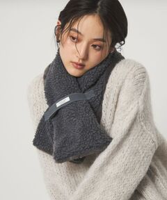 green label relaxing / グリーンレーベル リラクシング マフラー・ショール・スヌード・ストール | 【別注】＜INFIELDER DESIGN＞ボア リバーシブルマフラー