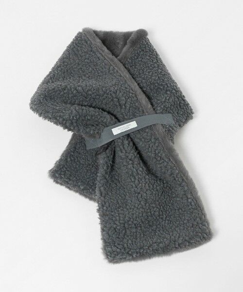green label relaxing / グリーンレーベル リラクシング マフラー・ショール・スヌード・ストール | 【別注】＜INFIELDER DESIGN＞ボア リバーシブルマフラー | 詳細2