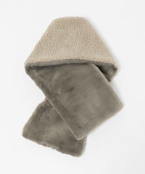 green label relaxing / グリーンレーベル リラクシング マフラー・ショール・スヌード・ストール | 【別注】＜INFIELDER DESIGN＞ボア リバーシブルマフラー | 詳細5