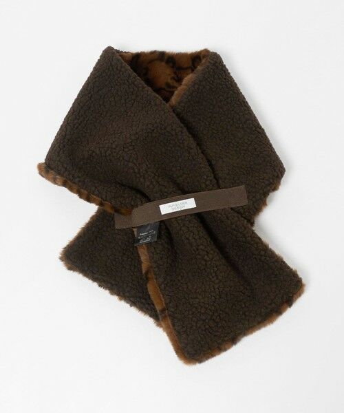 green label relaxing / グリーンレーベル リラクシング マフラー・ショール・スヌード・ストール | 【別注】＜INFIELDER DESIGN＞ボア リバーシブルマフラー | 詳細13