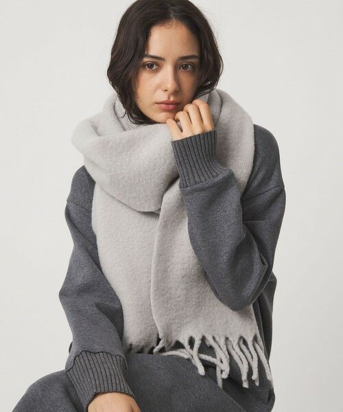 green label relaxing/グリーンレーベル リラクシング バルキーマフラー / ストール LT. GRAY FREE green label relaxing/グリーンレーベル リラクシング バルキーマフラー / ストール LT. GRAY FREE