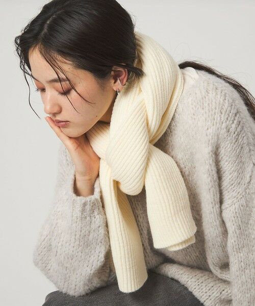 green label relaxing / グリーンレーベル リラクシング マフラー・ショール・スヌード・ストール | 【WEB限定】リブ ロング マフラー | 詳細1