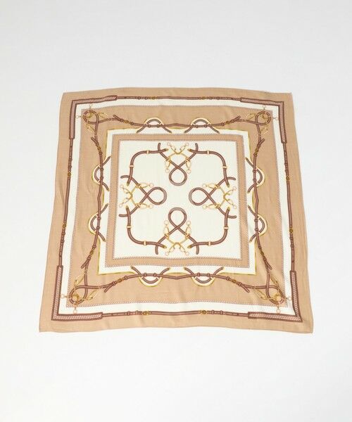 green label relaxing / グリーンレーベル リラクシング マフラー・ショール・スヌード・ストール | プリント スクエアストール | 詳細7