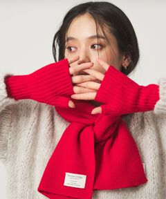 green label relaxing / グリーンレーベル リラクシング 手袋 | 【別注】＜Johnstons of Elgin＞ニットグローブ / 手袋