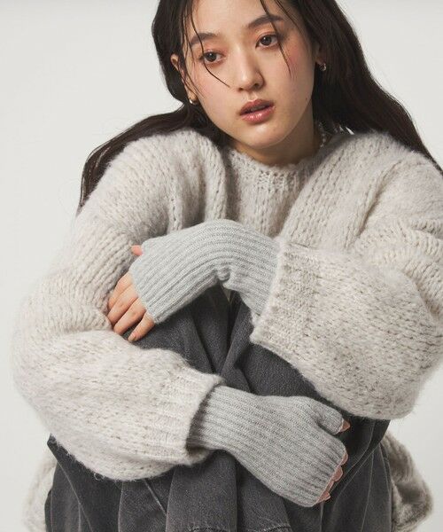 green label relaxing / グリーンレーベル リラクシング 手袋 | 【別注】＜Johnstons of Elgin＞ニットグローブ / 手袋 | 詳細2