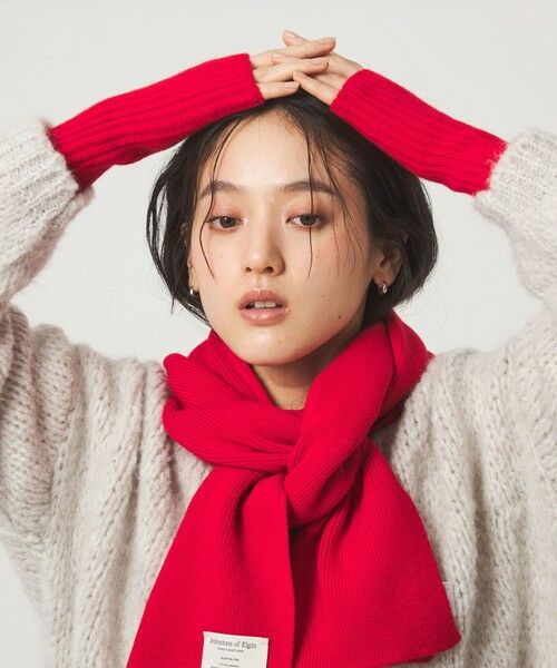 green label relaxing / グリーンレーベル リラクシング 手袋 | 【別注】＜Johnstons of Elgin＞ニットグローブ / 手袋 | 詳細12