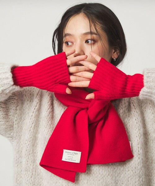 green label relaxing / グリーンレーベル リラクシング 手袋 | 【別注】＜Johnstons of Elgin＞ニットグローブ / 手袋 | 詳細14