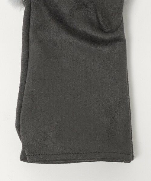 green label relaxing / グリーンレーベル リラクシング 手袋 | フェイクファー 切り替え アームウォーマー | 詳細3