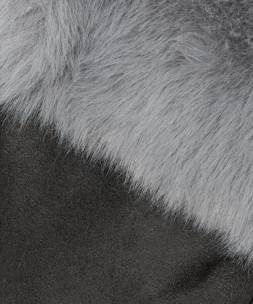 green label relaxing / グリーンレーベル リラクシング 手袋 | フェイクファー 切り替え アームウォーマー | 詳細4