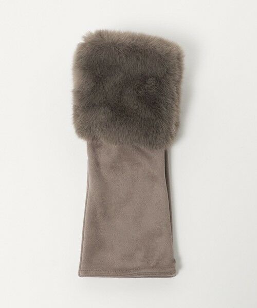 green label relaxing / グリーンレーベル リラクシング 手袋 | フェイクファー 切り替え アームウォーマー | 詳細9