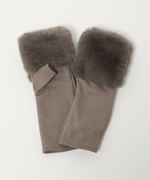 green label relaxing/グリーンレーベル リラクシング フェイクファー 切り替え アームウォーマー MOCA FREE green label relaxing/グリーンレーベル リラクシング フェイクファー 切り替え アームウォーマー MOCA FREE