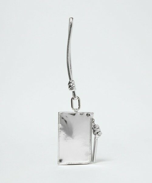 green label relaxing / グリーンレーベル リラクシング カードケース・名刺入れ・定期入れ | 【別注】＜perche＞2WAY ストラップ カードケーズ / シルバー | 詳細1