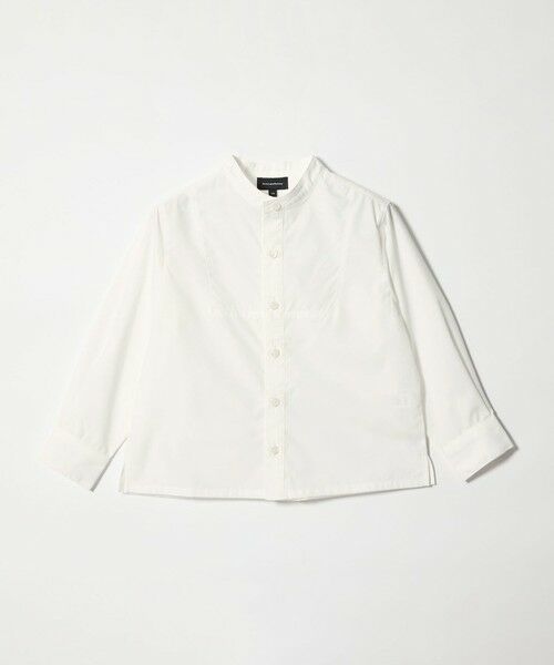 green label relaxing/グリーンレーベル リラクシング バンドカラーシャツ / キッズ 110cm-130cm OFF WHITE 130cm