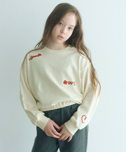 green label relaxing / グリーンレーベル リラクシング カットソー | チェーンステッチ 裏毛プルオーバー / トレーナー100cm-160cm | 詳細3