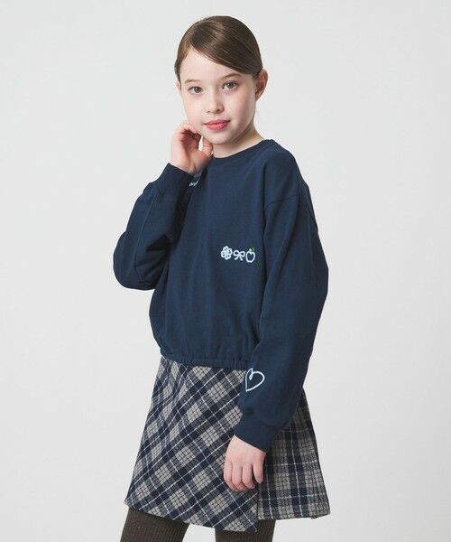 green label relaxing / グリーンレーベル リラクシング カットソー | チェーンステッチ 裏毛プルオーバー / トレーナー100cm-160cm | 詳細16