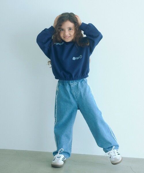 green label relaxing / グリーンレーベル リラクシング カットソー | チェーンステッチ 裏毛プルオーバー / トレーナー100cm-160cm | 詳細14