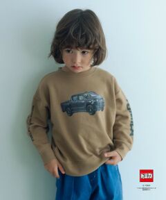 green label relaxing / グリーンレーベル リラクシング カットソー | 【別注】＜TOMICA＞袖ロゴ 裏毛スウェット / トレーナー / キッズ  100cm-130cm