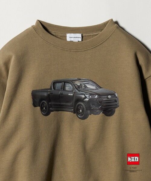 green label relaxing / グリーンレーベル リラクシング カットソー | 【別注】＜TOMICA＞袖ロゴ 裏毛スウェット / トレーナー / キッズ  100cm-130cm | 詳細8