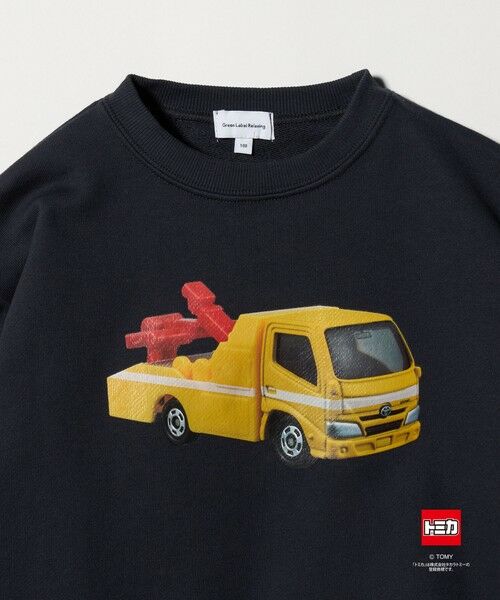green label relaxing / グリーンレーベル リラクシング カットソー | 【別注】＜TOMICA＞袖ロゴ 裏毛スウェット / トレーナー / キッズ  100cm-130cm | 詳細12