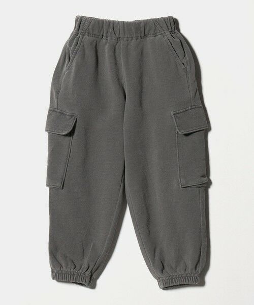 green label relaxing / グリーンレーベル リラクシング その他パンツ | 裏毛 ワイドカーゴパンツ(MDグレー)/ キッズ 100cm-160cm | 詳細15