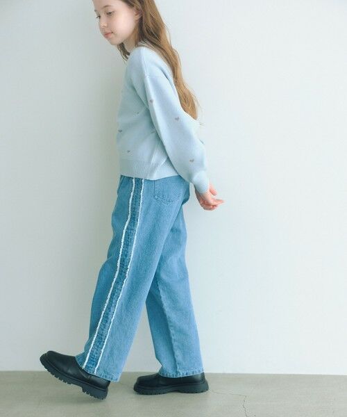green label relaxing / グリーンレーベル リラクシング デニムパンツ | フリンジデザイン デニム パンツ / キッズ  100cm-160cm | 詳細3