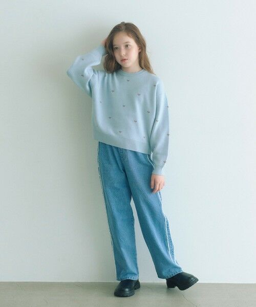 green label relaxing / グリーンレーベル リラクシング デニムパンツ | フリンジデザイン デニム パンツ / キッズ  100cm-160cm | 詳細4