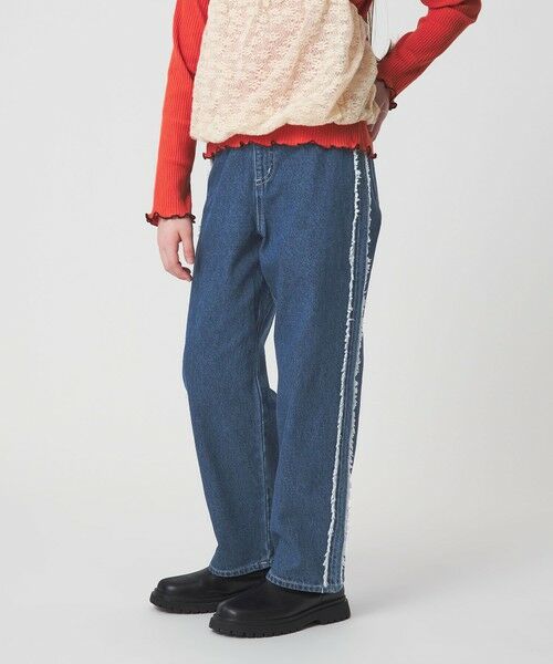 green label relaxing / グリーンレーベル リラクシング デニムパンツ | フリンジデザイン デニム パンツ / キッズ  100cm-160cm | 詳細17