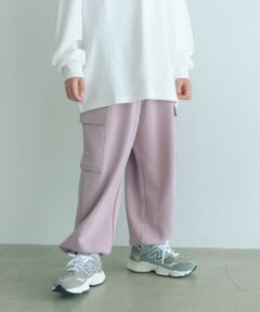green label relaxing / グリーンレーベル リラクシング その他パンツ | 裏毛 ワイドカーゴパンツ（ライトピンク）/ キッズ  100cm-160cm