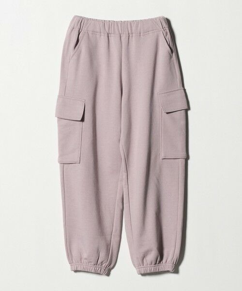 green label relaxing / グリーンレーベル リラクシング その他パンツ | 裏毛 ワイドカーゴパンツ（ライトピンク）/ キッズ  100cm-160cm | 詳細12