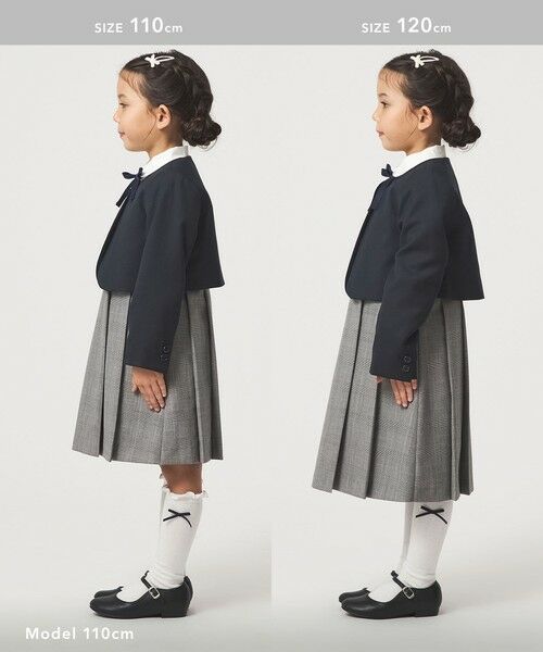 green label relaxing / グリーンレーベル リラクシング ノーカラージャケット | TRW ソリッド ボレロ / キッズ 110cm-130cm | 詳細4