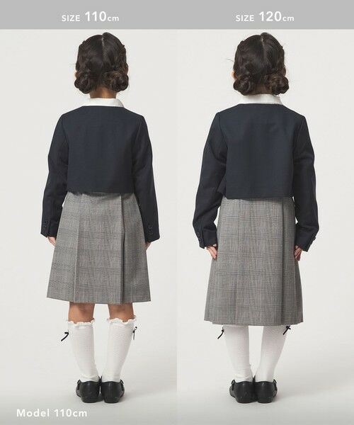 green label relaxing / グリーンレーベル リラクシング ノーカラージャケット | TRW ソリッド ボレロ / キッズ 110cm-130cm | 詳細5