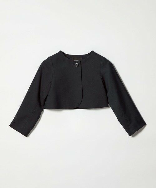 green label relaxing / グリーンレーベル リラクシング ノーカラージャケット | TRW ソリッド ボレロ / キッズ 110cm-130cm | 詳細6