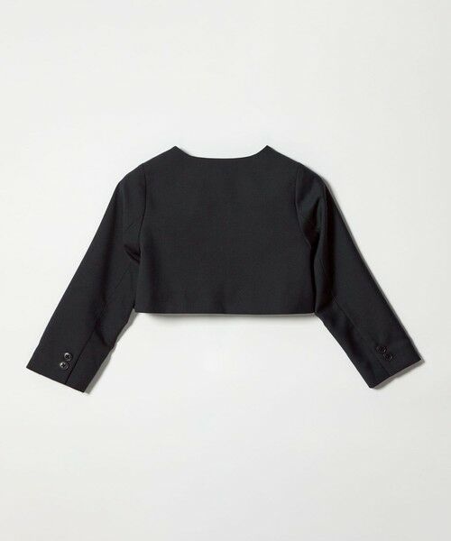 green label relaxing / グリーンレーベル リラクシング ノーカラージャケット | TRW ソリッド ボレロ / キッズ 110cm-130cm | 詳細7