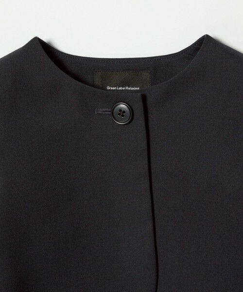 green label relaxing / グリーンレーベル リラクシング ノーカラージャケット | TRW ソリッド ボレロ / キッズ 110cm-130cm | 詳細8