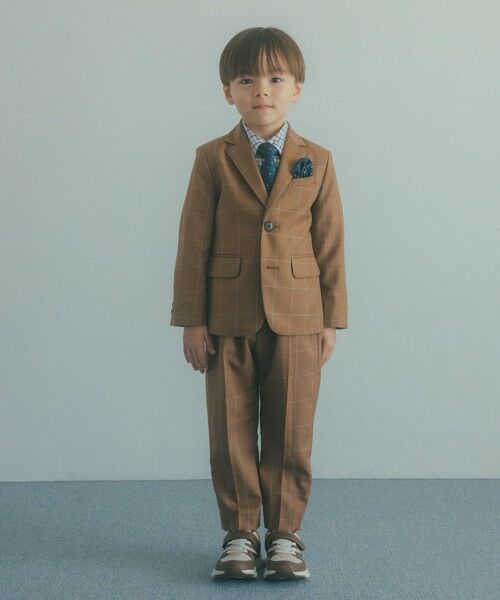 green label relaxing / グリーンレーベル リラクシング テーラードジャケット | ウィンドペン チェック ジャケット / キッズ 110cm-130cm | 詳細2