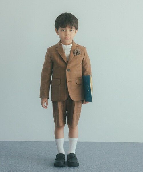 green label relaxing / グリーンレーベル リラクシング テーラードジャケット | ウィンドペン チェック ジャケット / キッズ 110cm-130cm | 詳細3