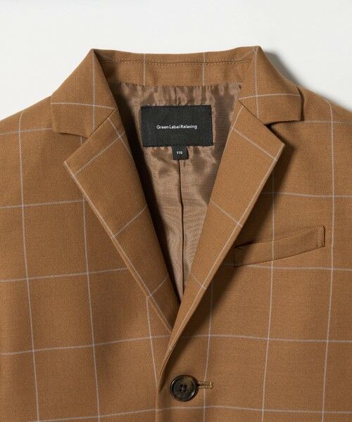 green label relaxing / グリーンレーベル リラクシング テーラードジャケット | ウィンドペン チェック ジャケット / キッズ 110cm-130cm | 詳細6