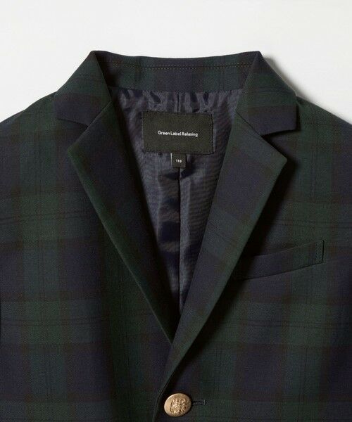 green label relaxing / グリーンレーベル リラクシング テーラードジャケット | TRW ブラックウォッチ ジャケット / キッズ 110cm-130cm | 詳細11