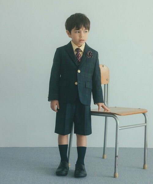 green label relaxing / グリーンレーベル リラクシング テーラードジャケット | TRW ブラックウォッチ ジャケット / キッズ 110cm-130cm | 詳細2