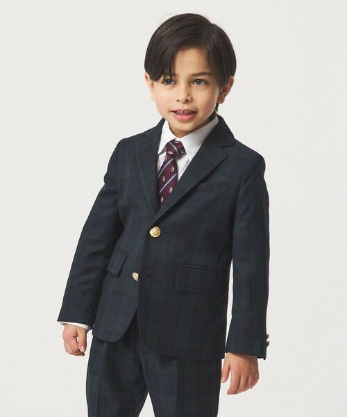 green label relaxing / グリーンレーベル リラクシング テーラードジャケット | TRW ブラックウォッチ ジャケット / キッズ 110cm-130cm | 詳細4