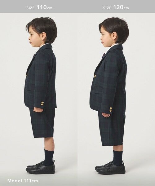 green label relaxing / グリーンレーベル リラクシング テーラードジャケット | TRW ブラックウォッチ ジャケット / キッズ 110cm-130cm | 詳細7