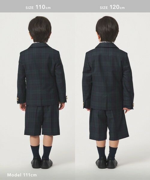 green label relaxing / グリーンレーベル リラクシング テーラードジャケット | TRW ブラックウォッチ ジャケット / キッズ 110cm-130cm | 詳細8