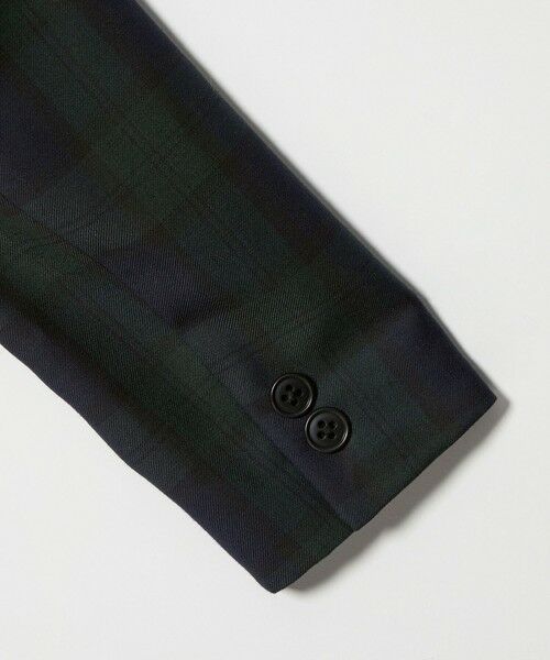 green label relaxing / グリーンレーベル リラクシング ノーカラージャケット | TRW ブラックウォッチ ボレロ / キッズ 110cm-130cm | 詳細12