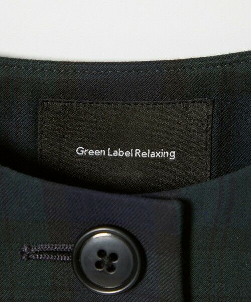 green label relaxing / グリーンレーベル リラクシング ノーカラージャケット | TRW ブラックウォッチ ボレロ / キッズ 110cm-130cm | 詳細16