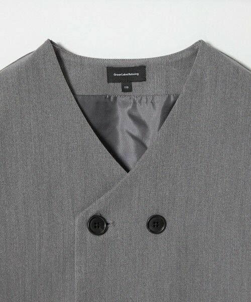 green label relaxing / グリーンレーベル リラクシング セットアップ | ノーカラージャケット + タックパンツ セット / キッズ 110cm-130cm | 詳細3