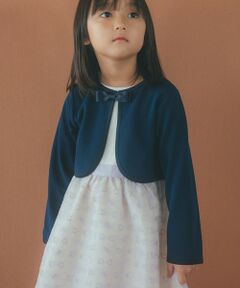 green label relaxing / グリーンレーベル リラクシング ノーカラージャケット | リップルボレロ / キッズ 110cm-130cm