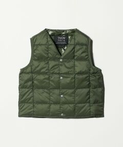 green label relaxing / グリーンレーベル リラクシング ダウンジャケット・ベスト | ＜TAION＞ベーシック Vネックボタン インナーダウンベスト / キッズ  110cm-130cm