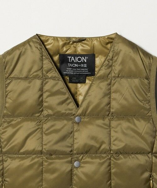 green label relaxing / グリーンレーベル リラクシング ダウンジャケット・ベスト | ＜TAION＞ベーシック Vネックボタン インナーダウンベスト / キッズ  110cm-130cm | 詳細6