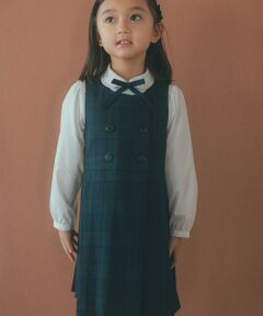 green label relaxing / グリーンレーベル リラクシング ロング・マキシ丈ワンピース | TRW ブラックウォッチ ジャンスカ / キッズ 110cm-130cm